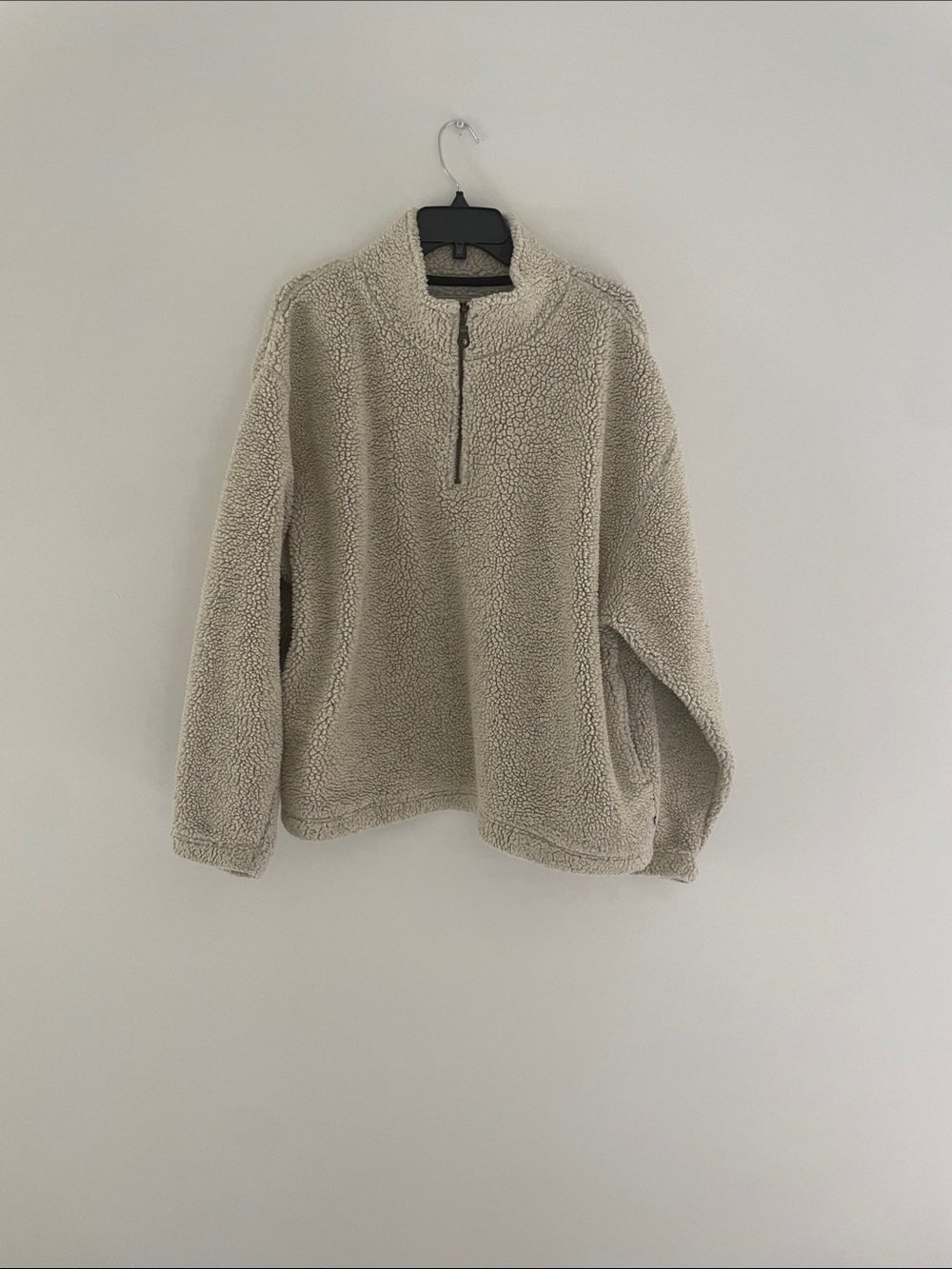 Consensus Sherpa Zip-Up Jacket in Cream